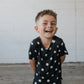Bamboo Short Set | B&W Polka Dot