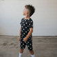 Bamboo Short Set | B&W Polka Dot