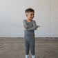 Bamboo Two Piece Pajamas | Black Gingham