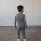 Bamboo Two Piece Pajamas | Black Gingham