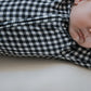 Bamboo Zip Pajamas | Black Gingham