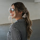 Women's Bamboo Button Up Lounge Set | Black Gingham