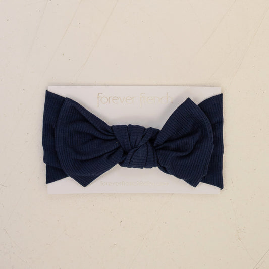 Bamboo Head Wrap | Blueberry Ribbed