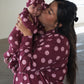 Women's Bamboo Button Up Lounge Set | Heather Rose Dot