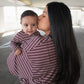 Bamboo Zip Pajamas | Maroon Stripe