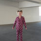 Girl's Bamboo Button Up Lounge Set | Heather Rose Dot