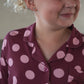 Girl's Bamboo Button Up Lounge Set | Heather Rose Dot