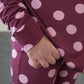Girl's Bamboo Button Up Lounge Set | Heather Rose Dot