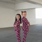 Girl's Bamboo Button Up Lounge Set | Heather Rose Dot