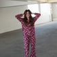 Women's Bamboo Button Up Lounge Set | Heather Rose Dot