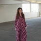 Women's Bamboo Button Up Lounge Set | Heather Rose Dot