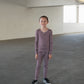 Bamboo Two Piece Pajamas | Maroon Stripe