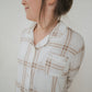 Girl's Bamboo Button Up Lounge Set | Ellis Plaid