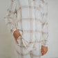 Girl's Bamboo Button Up Lounge Set | Ellis Plaid