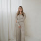 Women's Bamboo Button Up Lounge Set | Linen Grid