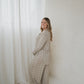 Women's Bamboo Button Up Lounge Set | Linen Grid