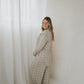 Women's Bamboo Button Up Lounge Set | Linen Grid