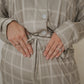 Women's Bamboo Button Up Lounge Set | Linen Grid