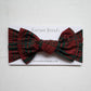 Bamboo Head Wrap | Christmas Plaid