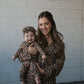 Women's Bamboo Button Up Lounge Set | Leopard