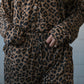 Women's Bamboo Button Up Lounge Set | Leopard