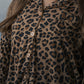 Women's Bamboo Button Up Lounge Set | Leopard