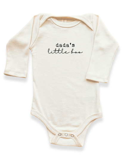 Dada's Little Boo Organic Bodysuit Long Sleeve