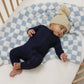 Bamboo Zip Pajamas | Blueberry Ribbed