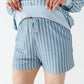 Harbor Stripe Adult Sweat Shorts