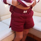 Child Terry Shorts | Deep Cranberry