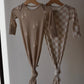 Bamboo Knotted Gown | Checkerboard