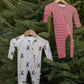 Bamboo Zip Pajamas | Santa Teddy