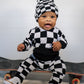 Onyx Check Infant Beanie