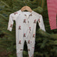 Bamboo Zip Pajamas | Santa Teddy