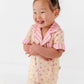 Buttercream Blossoms Button Up Short Set