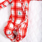 PLAID PINES | ZIP ROMPER