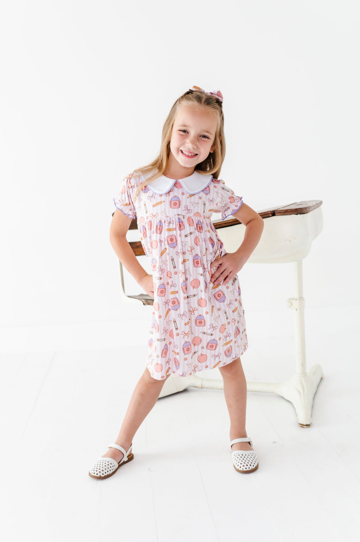 First Bell Blooms Collared Dress