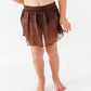 Brown Metallic Kids Swim Skirted Bottom