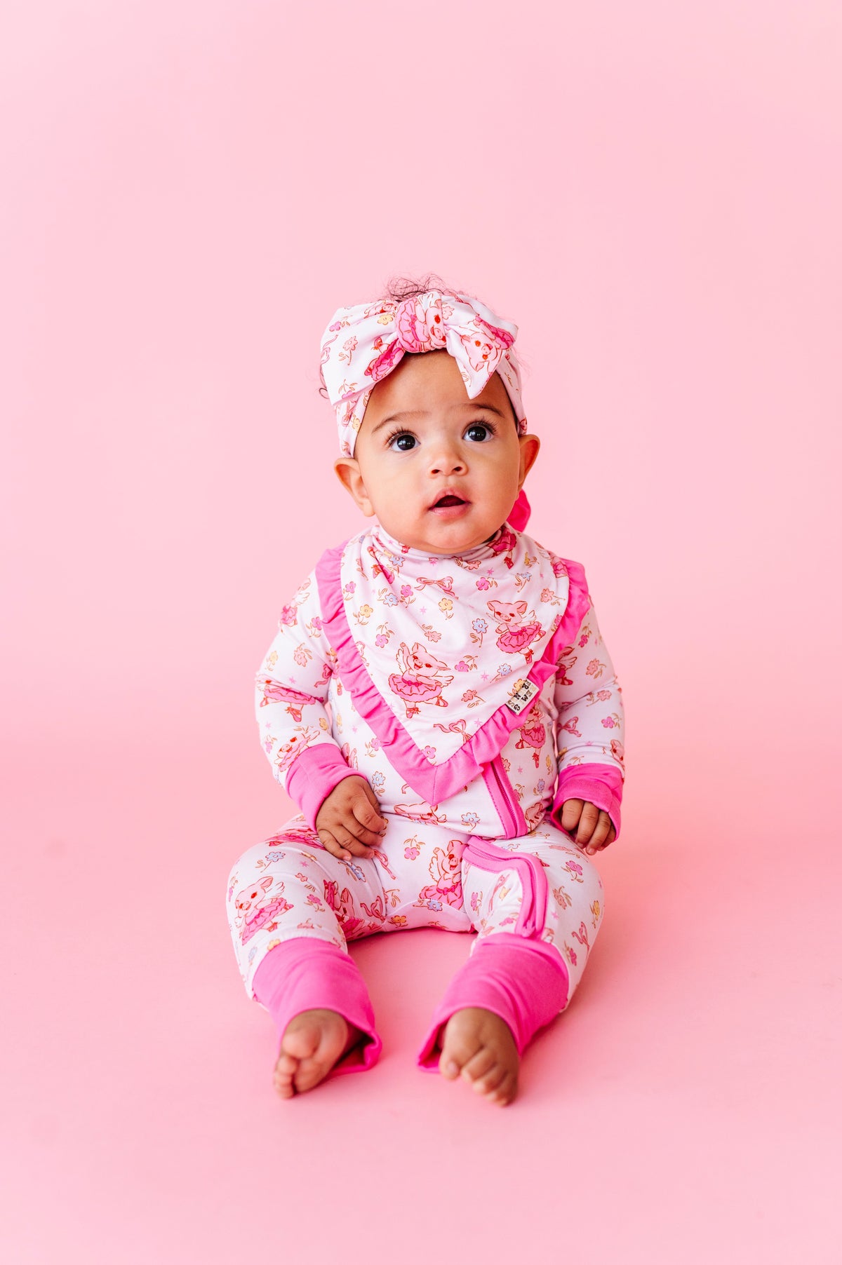 When Pigs Fly Ruffle Bib