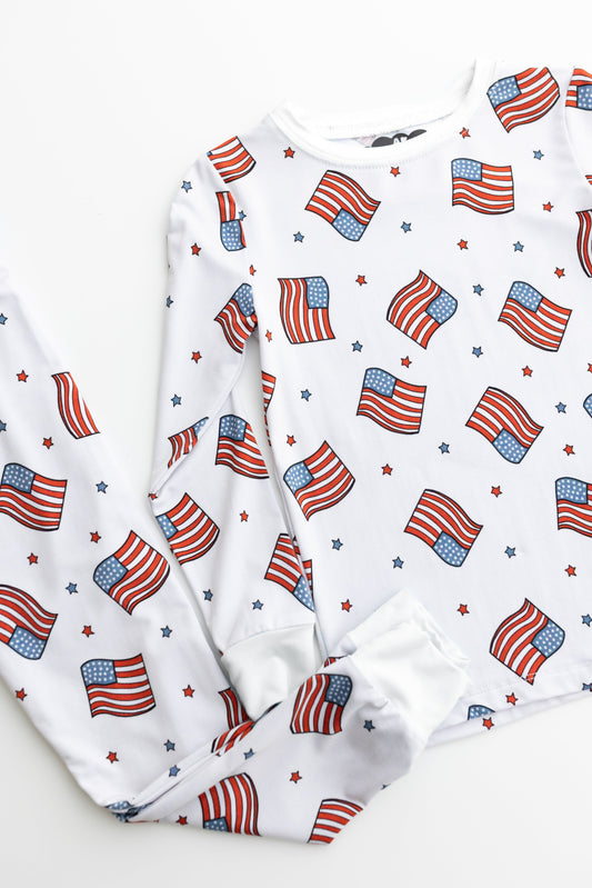 USA Flags—Zipper AK DREAMERS BAMBOO PRE ORDER