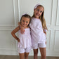 Purple Stripe Terry Set