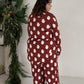Women's Bamboo Button Up Lounge Set | Vintage Santa