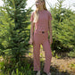 Child Boxy Tee Lounge Set | Peppermint Stripe Ribbed