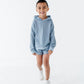 Harbor Stripe Kids Hooded Sweatshirt