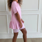 Pink Peplum Set