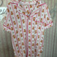 Teddy Tulips Button Up Short Set