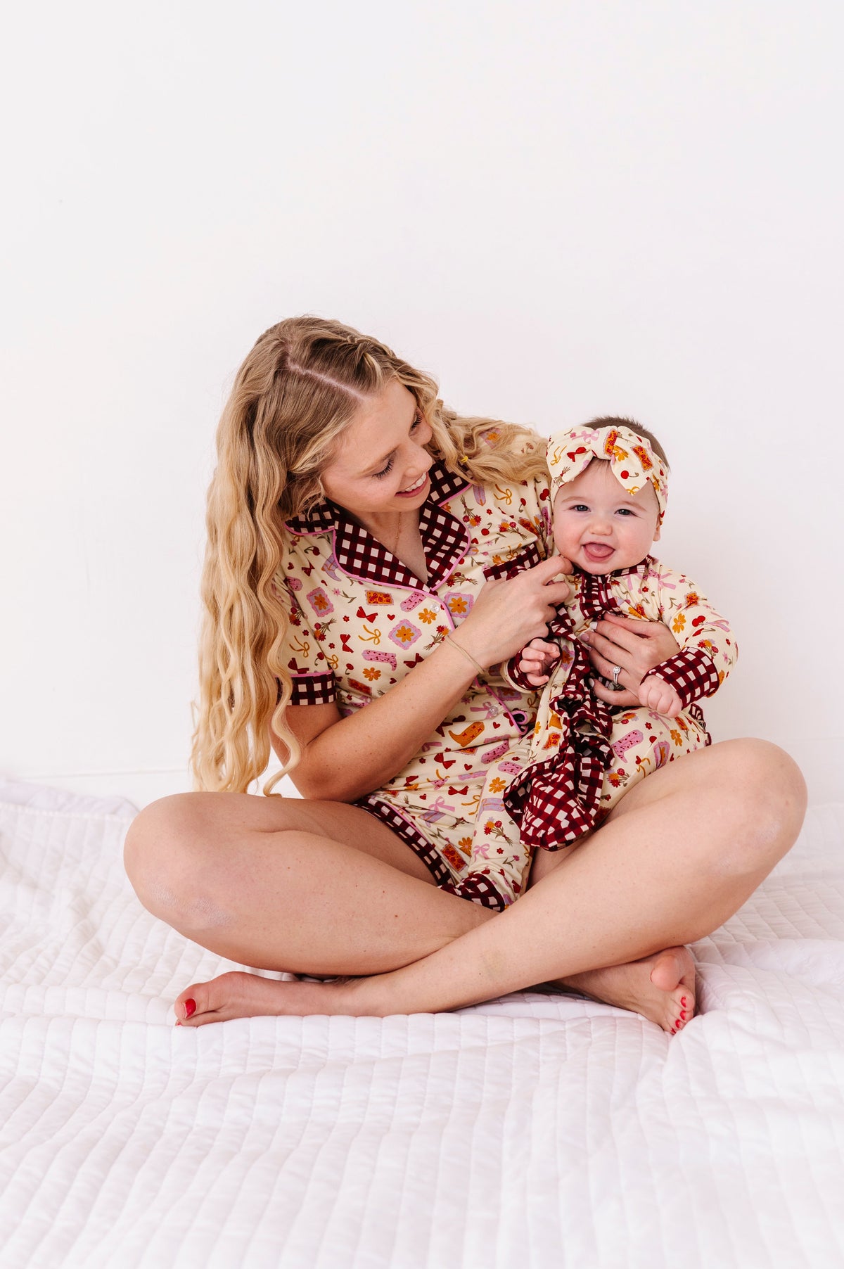 Howdy Honey Adult Button Up Short Set
