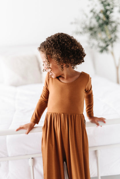 Cinnamon Neutrals Wide Leg Romper