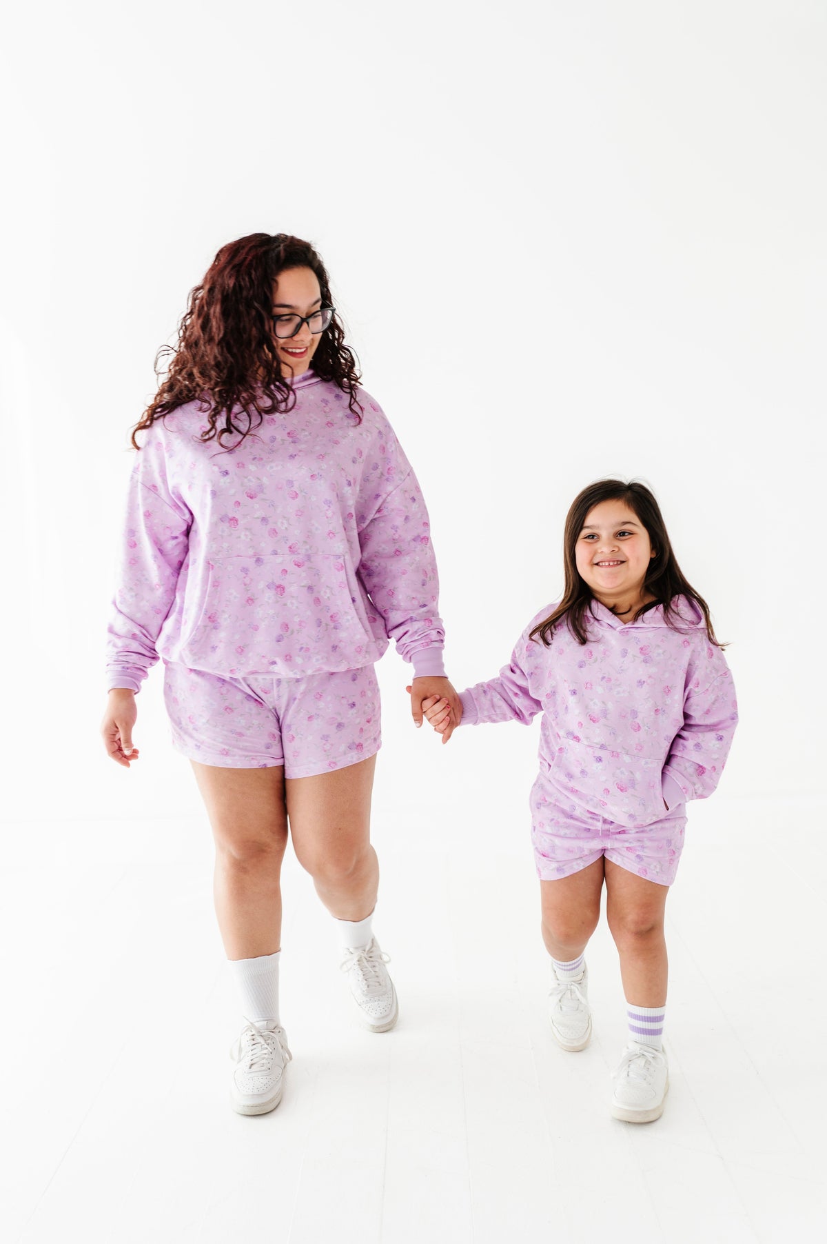 Lilac Petals Adult Hooded Sweatshirt