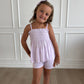 Purple Stripe Babydoll Smocked Set